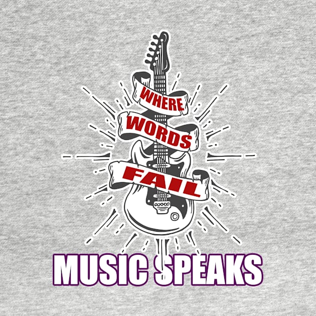 where words fail music speaks guitar | music lovers and dance | pop song by stylechoc